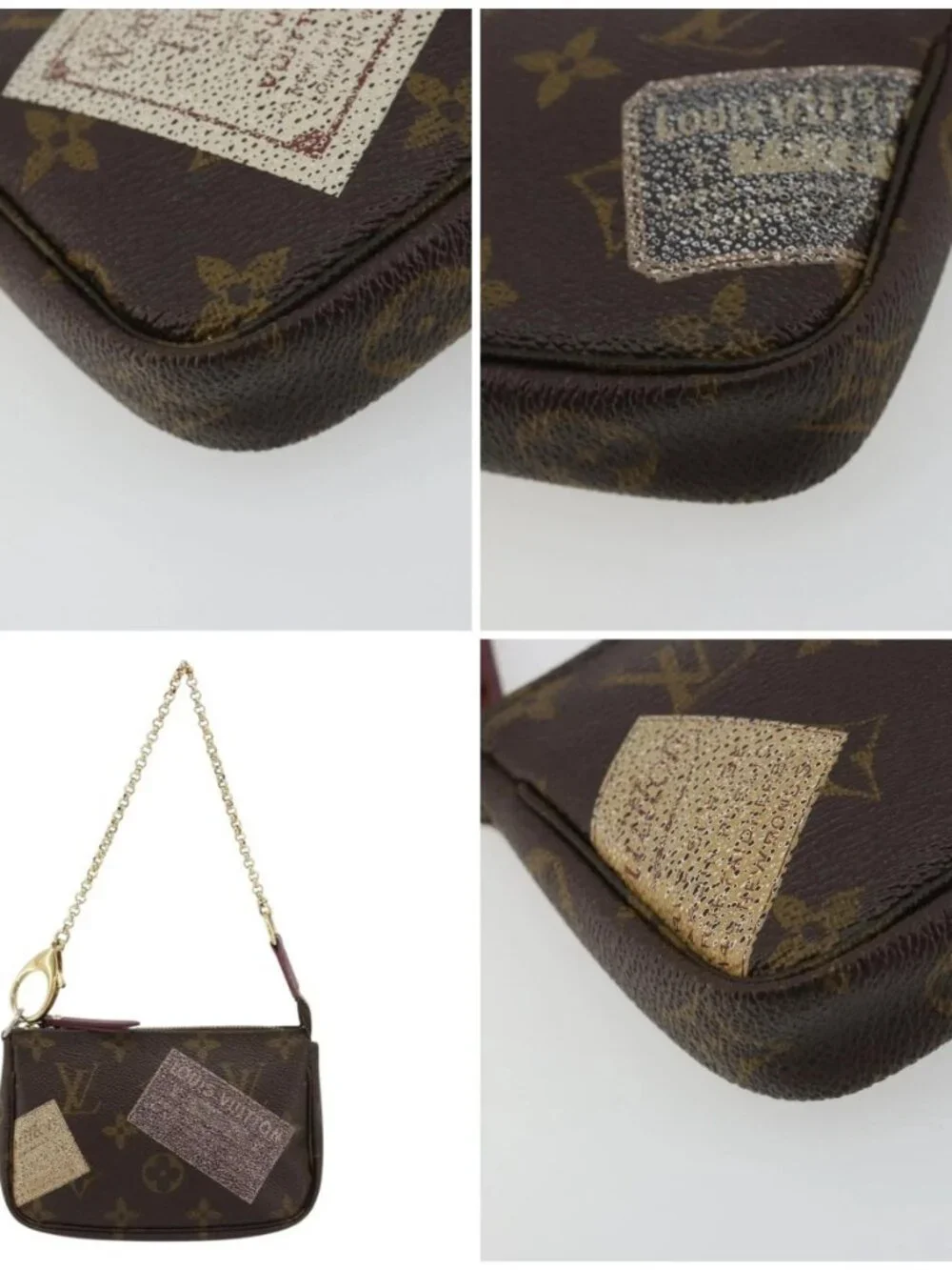 LOUIS VUITTON Monogram Trunk Mini Pochette Accessoires Pouch M63798 Auth 180704